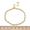 Brass Micro Pave Clear Cubic Zirconia Eye Link Chain Bracelets for Women BJEW-G764-09G-5