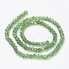 Electroplate Transparent Glass Beads Strands EGLA-A034-T4mm-E01-2