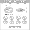 10Pcs 201 Stainless Steel Charms STAS-LP0003-42-2