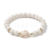 Tortoise Synthetic Turquoise Stretch Bracelets for Women BJEW-JB10106-05-1