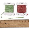 24 Cards 24 Colors 6-Ply Polyester Embroidery Floss OCOR-K006-C05-3