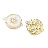 Ocean Brass Enamel Connector Charms KK-C251-05G-01B-2
