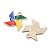 Alloy Enamel Pendants ENAM-YW0002-35A-2