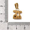 304 Stainless Steel Rhinestone Pendants STAS-Z158-07G-02-3