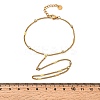 304 Stainless Steel Rhinestone Link Ring Bracelets for Women BJEW-Z140-05G-5