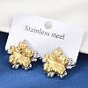 304 Stainless Steel Stud Earrings EJEW-U045-04B-GP-1