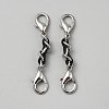 Black PU Leather Alloy Crub Chain Purse Strap Extenders for Purse Making FIND-WH20026-019A-1