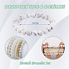 10Pcs 10 Styles Round Natural Dyed Malaysia Jade & White Jade BJEW-SW001578-7
