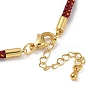 Braided Nylon Cord Bracelet Making MAK-L043-01G-01-3