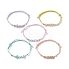 5Pcs Natural Mixed Stone Chips Braided Bead Bracelet Sets BJEW-JB09869-01-1