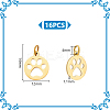 16Pcs 304 Stainless Steel Pendants STAS-UN0059-88-3