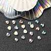 20Pcs 4 Colors Transparent Spray Painted & Frosted Glass Beads GLAA-YW0001-87-5