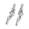 304 Stainless Steel Lobster Claw Clasps STAS-P146-A10-2.0mm-1
