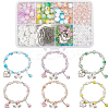 DIY Glass Flower Bracelets Making Kits DIY-SC0027-62-1