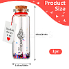 Transparent Glass Wishing Bottle Decoration AJEW-YWC0005-02-2