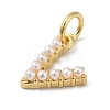 Rack Plating Brass with ABS Plastic Imitation Pearl Charms KK-B092-30V-G-2