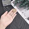 Half Finished 304 Stainless Steel Cable Chain Necklaces STAS-UN0038-66P-2