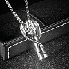 Non-Tarnish 304 Stainless Steel Angel Pendant Necklaces for Women WQ2654-1-2