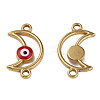 304 Stainless Steel Enamel Connector Charms STAS-N087-61-01G-1