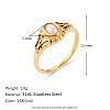 304 Stainless Steel Finger Rings for Women FS-WG654F2-02-3