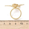 Opaque Acrylic Imitation Pearl Finger Rings RJEW-P177-03B-G-5