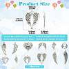 48Pcs 12 Styles Tibetan Style Alloy Pendants FIND-FS0004-86-4