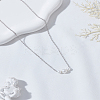 1Pc Zinc Alloy & ABS Plastic Imitation Pearl Potato Pendant Necklaces NJEW-LP0009-40P-3