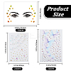 5Pcs 3 Styles DIY Acrylic Rhinestone Stickers DIY-GF0010-46-2
