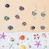 16Pcs 8 Colors Handmade Porcelain Beads PORC-DC0001-01-6