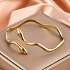 Snake 304 Stainless Steel Cuff Bangles FS-WGA46EE-01-4