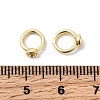 Brass Bead Cap Pendant Bails KK-Z137-02G-02-3
