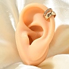 Brass Clear Cubic Zirconia Cuff Earrings EJEW-Q025-03B-G-5