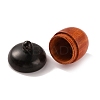 Wooden Acorn Box Jewelry Pendants WOOD-WH0022-06A-2