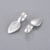 Tibetan Style Alloy Glue-on Flat Pad Bails X-TIBEP-AB3348Y-S-3