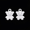 Spray Painted Alloy Charms PALLOY-Q433-034J-RS-1
