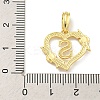 Heart Brass Pendants KK-I714-04G-S-3