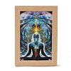Yoga Gemstone Chakra Picture Frame Stand DJEW-F021-05G-1