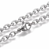 304 Stainless Steel Cable Chain Bracelets BJEW-H532-01P-2