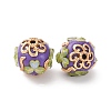 Handmade Resin Indonesia Round Beads IPDL-P005-15KCG-01-2
