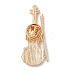 4Pcs 4 Styles Musical Instruments Series Enamel Pins JEWB-Z043-03G-3