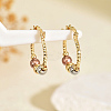 Brass Hoop Earrings KG9891-2-1