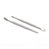Stainless Steel Double-Sided Spear Point & Smoother Scoop AJEW-WH0121-28-1