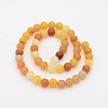 Natural Topaz Jade Round Bead Strands G-P070-24-10mm-2