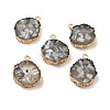Transparent Resin Pendants CRES-F022-03D-1