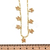 Brass Micro Pave Cubic Zirconia Butterfly Pendant Necklaces NJEW-B157-15G-5