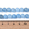 Dyed Natural White Jade Beads Strands LS-G-T139-8mm-60-15-5