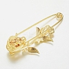 Alloy Glass Rhinestones Brooches LS-JEWB-G001-01-2
