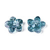 Baking Paint Transparent Glass Beads DGLA-N014-08A-09-2