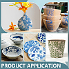 6Pcs 6 Styles Paper Ceramic Decals DIY-BC0015-29-5