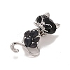 Rhinestone Cat Badge LS-JEWB-E013-08P-3